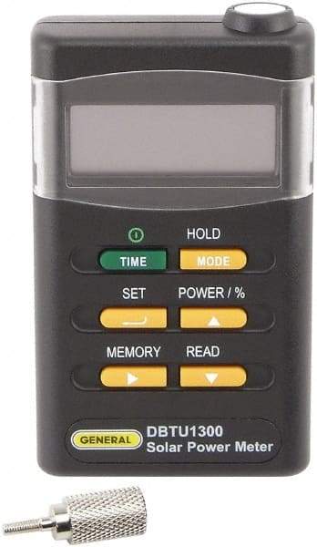 General - LCD Display Power Meter - Includes Batteries, Carrying Case, Tripod Mounting Screw, User Manual - Caliber Tooling