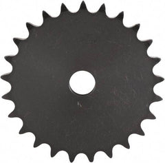 U.S. Tsubaki - 21 Teeth, 3/8" Chain Pitch, Chain Size 35, "A" Plate Roller Chain Sprocket - 1/2" Bore Diam, 2.516" Pitch Diam, 2.71" Outside Diam - Caliber Tooling