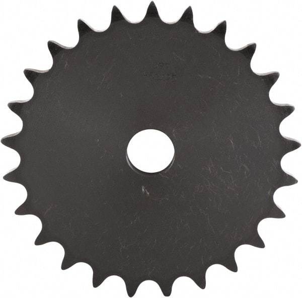 U.S. Tsubaki - 20 Teeth, 3/8" Chain Pitch, Chain Size 35, "A" Plate Roller Chain Sprocket - 1/2" Bore Diam, 2.397" Pitch Diam, 2.59" Outside Diam - Caliber Tooling