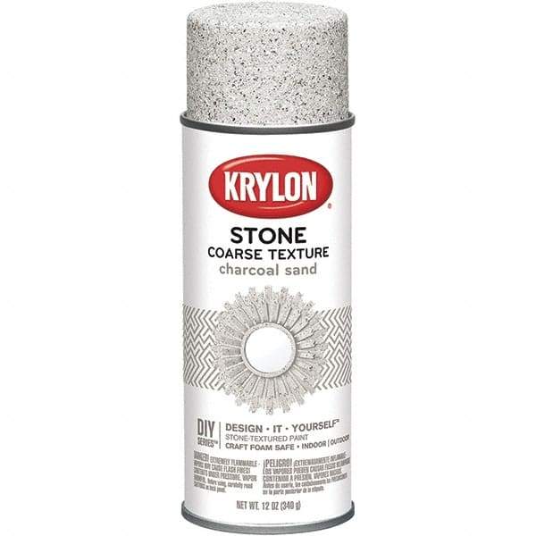 Krylon - Charcoal Sand, Textured, Craft Paint Spray Paint - 12 oz Container - Caliber Tooling