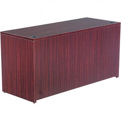 ALERA - 59.13" Long x 29.63" High x 23.63" Deep, Credenza - Mahogany (Color), Woodgrain Laminate - Caliber Tooling