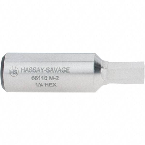 Hassay-Savage - 1/4" Hexagon Rotary Broach - 3/8" Depth of Cut, 1/2" Shank - Caliber Tooling