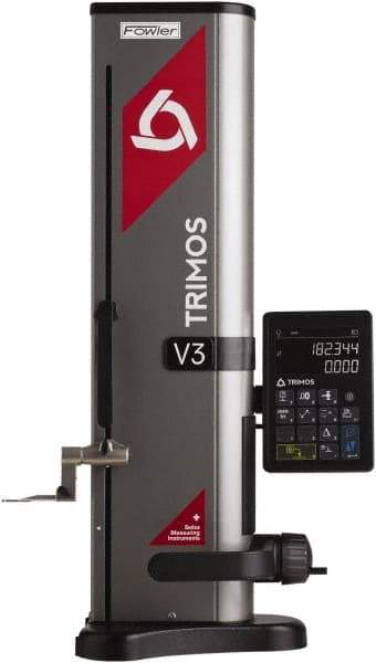 Fowler - 16" Electronic Height Gage - 0.00005" Resolution, Accurate to 0.00032", Digital Display, USB, RS-232 Data Output - Caliber Tooling