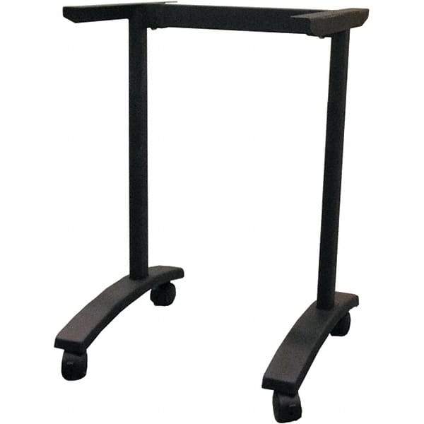 ALERA - 19-3/4" Long x 24-1/2" Wide x 28.38" High Stationary Training Table - Black, Steel - Caliber Tooling