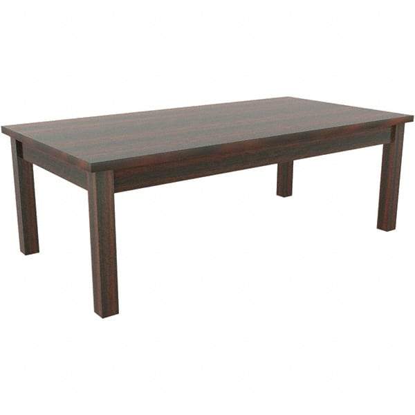 ALERA - 20" Long x 47-1/4" Wide x 16.38" High Stationary Reception Table - 1" Thick, Mahogany (Color), Wood Grain Laminate - Caliber Tooling