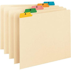 SMEAD - 8-1/2 x 11" 25 Tabs, Unpunched, Preprinted Numeric Divider - Blue, Yellow, Green Tabs, Manila Folder - Caliber Tooling