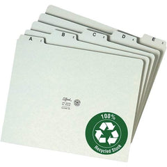 SMEAD - 8-1/2 x 11" 25 Tabs, Unpunched, Preprinted Numeric Divider - Green - Caliber Tooling