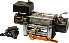 Buyers Products - 12,000 Lb Capacity, 100' Cable Length, Automotive DC Electric Winch - 12 Volts - Caliber Tooling