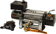 Buyers Products - 9,500 Lb Capacity, 100' Cable Length, Automotive DC Electric Winch - 12 Volts - Caliber Tooling