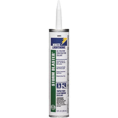 White Lightning - 10 oz Tube White Tetrachloroethylene Caulk - -40 to 180°F Operating Temp, 120 min Tack Free Dry Time, 96 hr Full Cure Time - Caliber Tooling