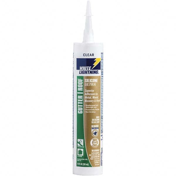 White Lightning - 10 oz Tube White Silicone Sealant - -80 to 450°F Operating Temp, 30 min Tack Free Dry Time, 24 to 48 hr Full Cure Time - Caliber Tooling