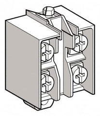 Telemecanique Sensors - 2NC, 3 Amp, Electrical Switch Contact Block - 240 VAC, For Use with ZCD27, ZCKJ7, ZCKJ7D, ZCKL7, ZCKM7, ZCKS7, ZCP27 - Caliber Tooling