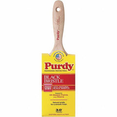 Purdy - 3" Flat Hog Wall Brush - 3-3/8" Bristle Length, 3-3/8" Wood Beavertail Handle - Caliber Tooling