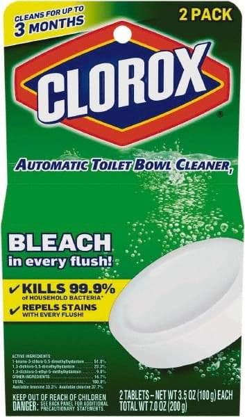 Clorox - 3.5 oz Tablet Solid Toilet Bowl Cleaner - Unscented Scent, Disinfectant, Bathroom Surfaces - Caliber Tooling