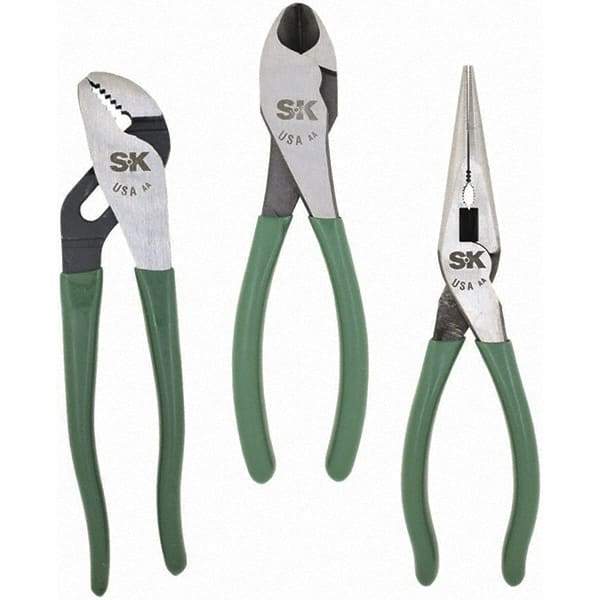 SK - Plier Sets - 3PC 8"LN 10"T/G 8"HD PUMP PLIER SET - Caliber Tooling