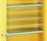 43 x 18 (Yellow) - Extra Shelves for use with Flammable Liquids Safety Cabinets - Caliber Tooling