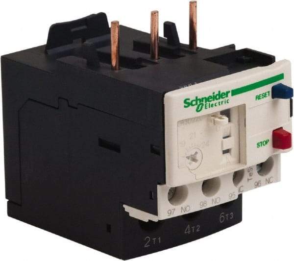 Schneider Electric - 3 Pole, NEMA Size 0-1, 16 to 24 Amp, 690 VAC, Thermal NEMA Overload Relay - Trip Class 20, For Use with LC1D18, LC1D25, LC1D32 and LC1D38 - Caliber Tooling