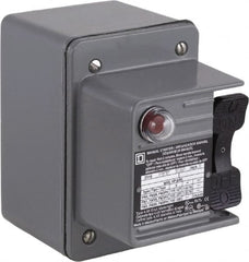 Square D - 2 Poles, 16 Amp, NEMA, Enclosed Toggle Manual Motor Starter - 1 hp at 115 VAC, 1 hp at 230 VAC, 1 hp at 277 VAC, 3/4 hp at 115 VDC & 3/4 hp at 230 VDC, CE, CSA, NEMA 4 & UL Listed - Caliber Tooling