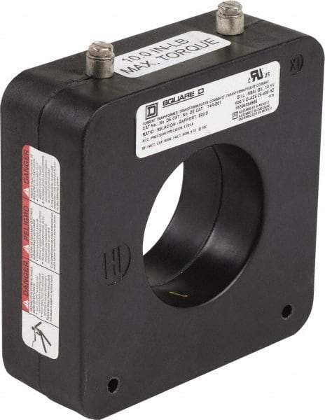 Square D - 800 Amp AC Input, 5 Amp AC Output, Panel Meter Donut Current Transformer - Screw Terminal - Caliber Tooling