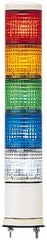 Schneider Electric - LED Lamp, Blue, Clear, Green, Orange, Red, Steady, Preassembled Stackable Tower Light Module Unit - 24 VAC/VDC, 125 Milliamp, IP54 Ingress Rating, Base Mount - Caliber Tooling