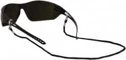 Chums - Black Eyewear Retainer - Adjustable, Nylon Rope, Compatible with All Major Safety Eyewear Brands - Caliber Tooling