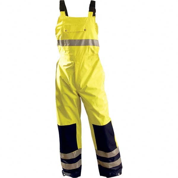 OccuNomix - Size 5XL Hi-Viz Yellow Waterproof Bib Overall - Caliber Tooling