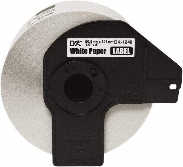 Brother - 4" Wide x 4" Long, White Paper Shipping Label - For Label Maker - Caliber Tooling