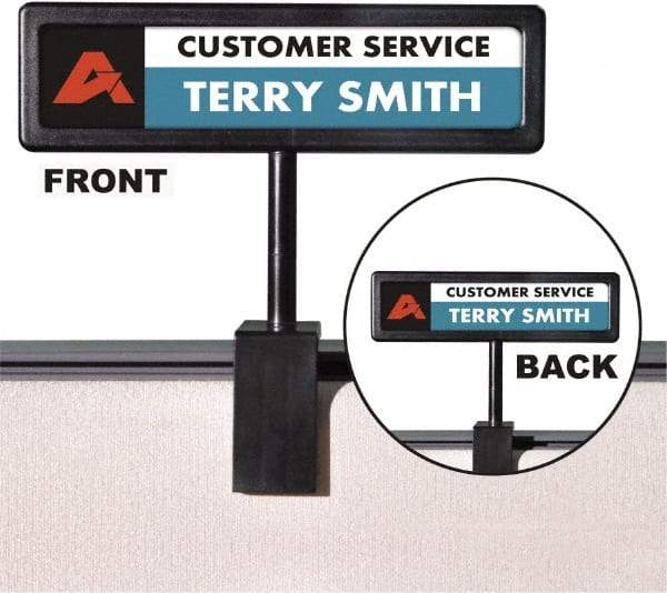 ADVANTUS - 9" Wide x 2-1/2" High Sign Compatiblity, Plastic Sign Holder - Translucent, 2-1/2" Holder Height - Caliber Tooling