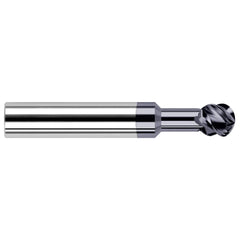 3/32″ Diam 270° Wrap Angle 2mm LOC 2-Flute AlTiN Finish Undercut End Mill 1/8″ Shank Diam, 1-1/2″ OAL, 0.0469″ Radius, Solid Carbide