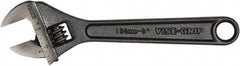 Irwin - 1" Jaw Capacity, 6" Standard Adjustable Wrench - Chrome Vanadium Steel, Black Finish - Caliber Tooling