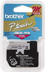 Brother - 1/2" Wide, Silver Tape Cassette - For Label Maker - Caliber Tooling