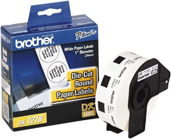 Brother - 15/16" Wide x 1" Long, White Paper Multi-Purpose Label - For Label Maker - Caliber Tooling