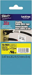 Brother - 1/2" Wide, Yellow Tape Cassette - For Label Maker - Caliber Tooling