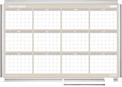 MasterVision - 36" High x 48" Wide Magnetic Dry Erase Calendar - Steel - Caliber Tooling