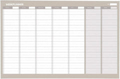 MasterVision - 24" High x 36" Wide Magnetic Dry Erase Calendar - Steel - Caliber Tooling