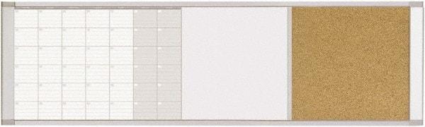 MasterVision - 18" High x 48" Wide Combination, Bulletin/Magnetic Dry Erase - Steel - Caliber Tooling