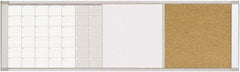 MasterVision - 18" High x 48" Wide Combination, Bulletin/Magnetic Dry Erase - Steel - Caliber Tooling