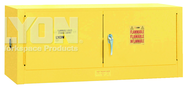 Piggyback Storage Cabinet - #5471 - 43 x 18 x 18" - 12 Gallon - w/2 door manual close - Yellow Only - Caliber Tooling