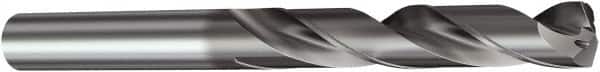 Sandvik Coromant - 6.5mm 140° Solid Carbide Jobber Drill - TiAlN Finish, Right Hand Cut, Spiral Flute, Straight Shank, 4.9606" OAL, Split Point - Caliber Tooling