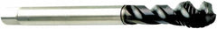 Sandvik Coromant - 1-8 UNC 4 Flute 2BX Modified Bottoming Spiral Flute Tap - Powdered Metal, CoolTop Finish, 6.2992" OAL, Right Hand Flute, Right Hand Thread, Series CoroTap 300 - Caliber Tooling