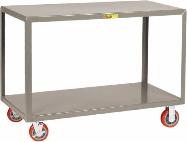 Little Giant - Mobile Table - Steel, Gray, 48" Long x 30" Deep x 34" High - Caliber Tooling