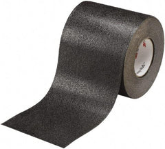 Ability One - Black Solid Color Anti-Slip Vinyl Tape - 6" Wide x 60' Long x 0.036" Thick, General Traffic - Caliber Tooling