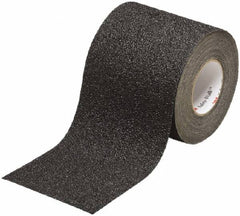 Ability One - Black Solid Color Anti-Slip Vinyl Tape - 6" Wide x 30' Long x 0.048" Thick, General Traffic - Caliber Tooling