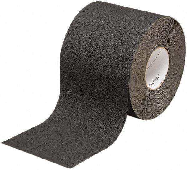 Ability One - Black Solid Color Anti-Slip Vinyl Tape - 6" Wide x 60' Long x 0.045" Thick, General Traffic - Caliber Tooling