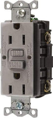 Hubbell Wiring Device-Kellems - 1 Phase, 5-15R NEMA, 125 VAC, 15 Amp, GFCI Receptacle - 2 Pole, Back and Side Wiring, Commercial Grade - Caliber Tooling