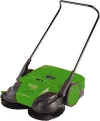 Bissell - 38" Sweeping Width, Triple Brush Sweeper - Self Propelled, Plastic Wheels, Nylon Bristles, 13 Gal Capacity - Caliber Tooling