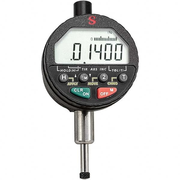 Starrett - Electronic Test Indicators Resolution (Decimal Inch): 0.00005 Minimum Measurement (Decimal Inch): 0.0000 - Caliber Tooling