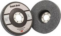 3M - 4-1/2" Medium Grade Ceramic Deburring Disc - 7/8" Center Hole, Holder Required - Caliber Tooling