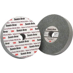 3M - 6" Medium Grade Ceramic Deburring Disc - 1" Center Hole, Holder Required - Caliber Tooling