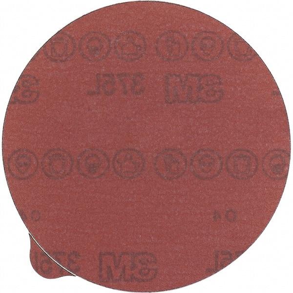 3M - 5" Diam, 500 Grit Aluminum Oxide Adhesive PSA Disc - Super Fine Grade, Reddish Brown, Film Backing, Flexible, Use with Random Orbital Sanders - Caliber Tooling